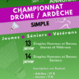 Après le championnat départemental de double, le comité organise son deuxième championnat départemental, celui de simple. Ce championnat se déroulera les 13 et 14 janvier 2024 à Annonay, au gymnase […]